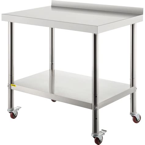24 x 35 - The 36 x 24 x 2.2-inch top shelf can load max. 330lbs items and the 33.3 x 21.3 x 1.8-inch undershelf can load max. 110 lbs items. It’s easy for you to store all of your most-used supplies. The 1.9-inch thickened columns feature a triangle support design, which improves the durability and stability of this table. 